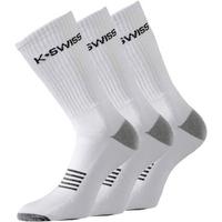 K-Swiss Mens Sport Socks (3 Pairs) - White/Black/Grey
