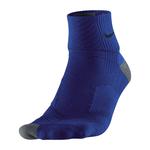 Nike Elite Cushion Quarter Running Socks (1 Pair) - Hyper Blue