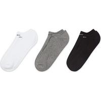 Nike Everyday Cushioned No-Show Socks (3 Pairs) - White/Grey/Black