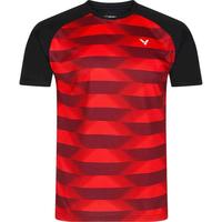 Victor Mens T-33102 CD T-Shirt - Red/Black