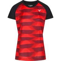 Victor Womens T-34102 CD T-Shirt - Red/Black