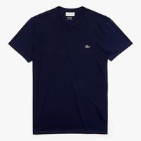 Lacoste Mens Crew Neck T-Shirt - Navy Blue