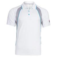 Fila Mens Fall Backspin Short Sleeve Tennis Polo - White