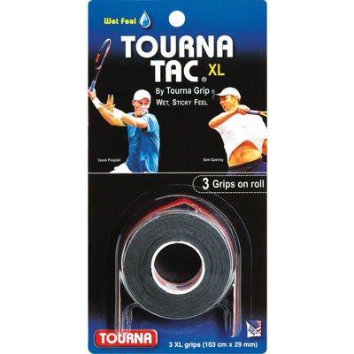 Tourna Tac Overgrips (Pack of 3) - Black