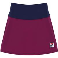 Fila Womens Heritage Colour Blocked Skort - Magenta Purple/Fila Navy