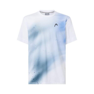 HEAD Mens Topspin T-Shirt - Navy/Print Vision