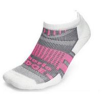 Thorlo Edge Court Low Cut Tennis Socks (1 Pair) - Electric Pink/White
