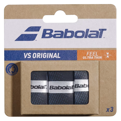 Babolat VS Original Overgrips (Pack of 3) - Black/Blue