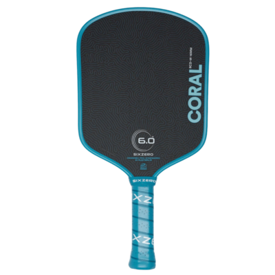 Six Zero Coral Widebody 16mm Pickleball Paddle - Ocean Blue