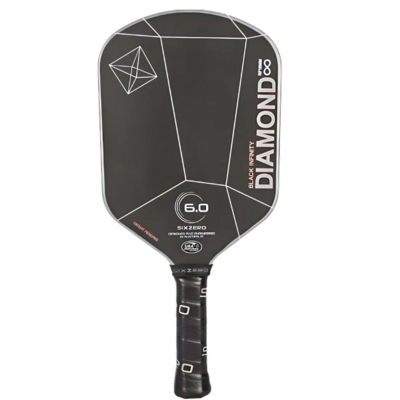 Six Zero Infinity Edgeless Black Diamond Power 16mm Pickleball Paddle 