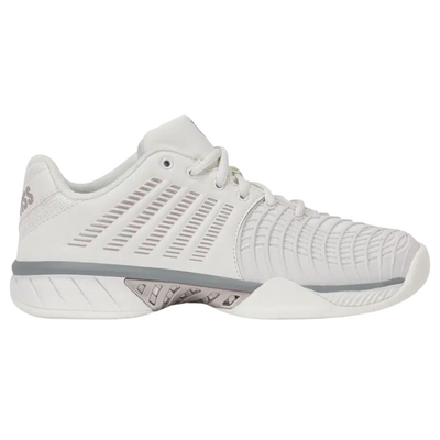 K-Swiss Womens Express Light 3 Carpet Tennis Shoes - Blanc/Ultimate Grey/Rose Gold