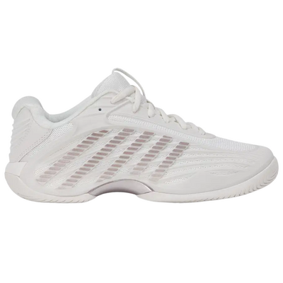 K-Swiss Womens Hypercourt Express 3 Tennis Shoes - Blanc De Blanc/Rose Gold