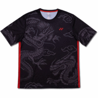 Yonex Mens CNY2024 Fighting Dragons T-Shirt - Black/Red