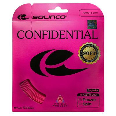 Solinco Confidential Soft Tennis String Set - Electric Pink