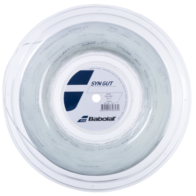 Babolat Syn Gut 16 (1.30mm) 200m Tennis String Reel - White