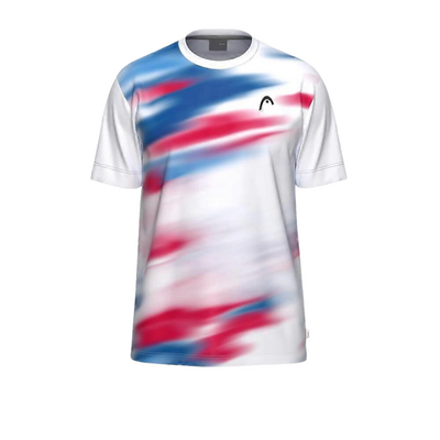 HEAD Mens Blur T-Shirt - Royal/Print Vision II