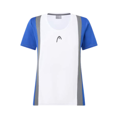 HEAD Womens Club 25 Tech Tee - Royal Blue/White