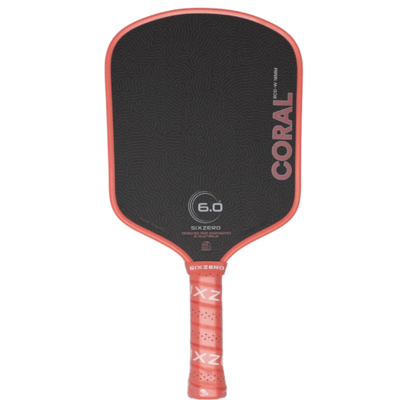 Six Zero Coral Widebody 16mm Pickleball Paddle - Coral Pink