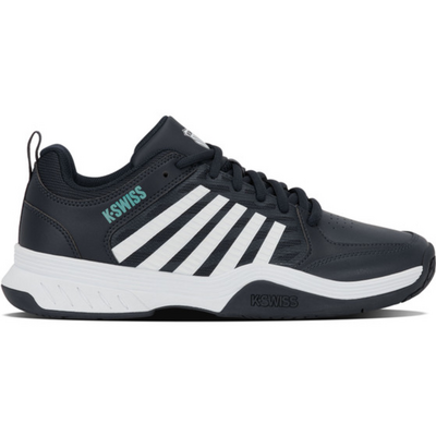 K-Swiss Mens Court Express 2 Tennis Shoes - Carbon/White/Baltic