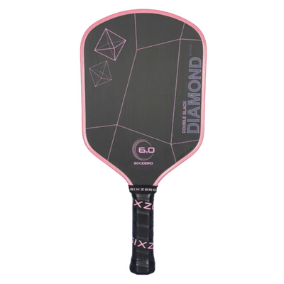 Six Zero Double Black Diamond Control Pickleball Paddle - Cherry Blossom Pink