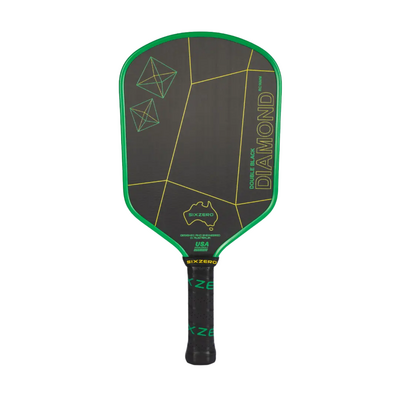 Six Zero Double Black Diamond Control Pickleball Paddle - Australian Green/Gold