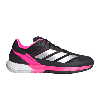 Adidas Mens Defiant Speed 2 Tennis Shoes - Black/Pink
