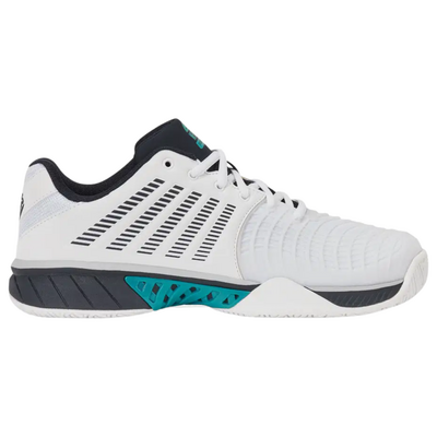 K-Swiss Mens Express Light 3 Padel Shoes - White/Carbon/Baltic