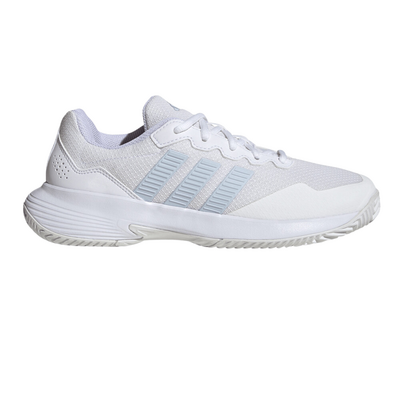 Adidas Womens Gamecourt 2 Tennis Shoes - Cloud White/Crystal Sky/Chalk White