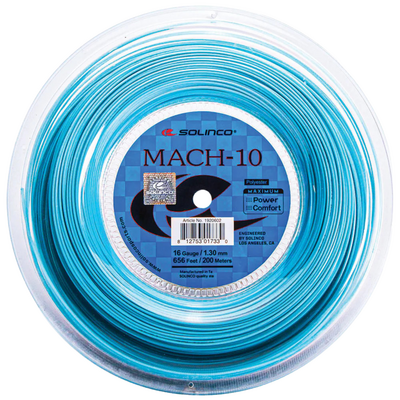 Solinco Mach-10 200m Tennis String Reel - Cyan