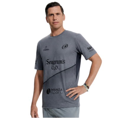 Bullpadel Mens Mensa Paquito Navarro T-Shirt - Grey