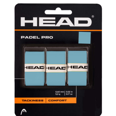 Head Padel Pro Overgrips (Pack of 3) - Blue