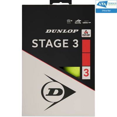 Dunlop Stage 3 Red Junior Tennis Balls (12 Ball Pack)