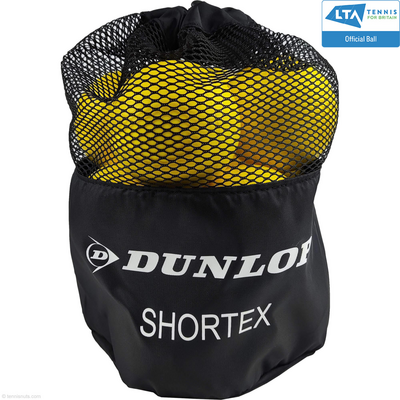 Dunlop Shortex Tennis Balls (1 Dozen Bag)