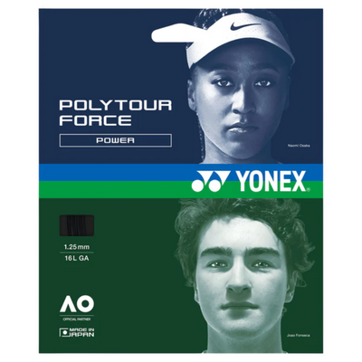 Yonex PolyTour Force Tennis String Set - Black