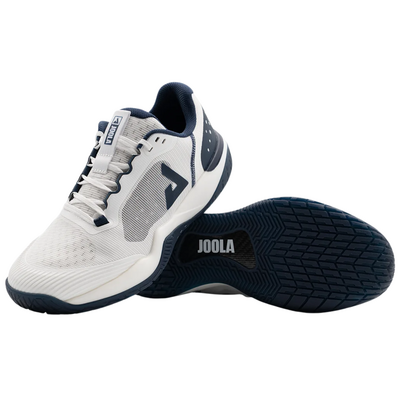 JOOLA Mens R4LLy Pickleball Shoes - White/Midnight Navy