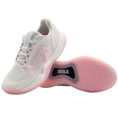JOOLA Womens R4LLy Pickleball Shoes - White/Light Pink