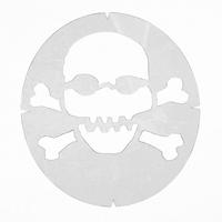 Tourna Skull & Crossbones Stencil Card