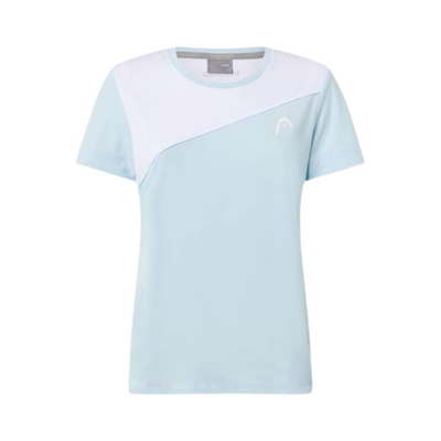HEAD Womens Tie Break Tee - Light Blue/White