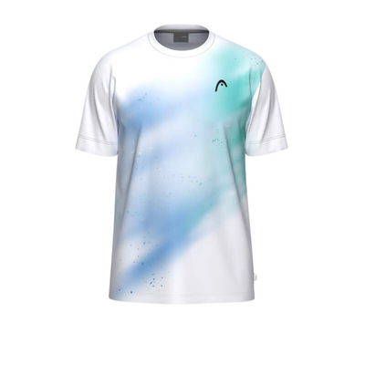 HEAD Boys Topspin T-Shirt - Royal/Print Vision