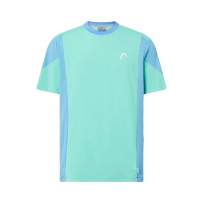 HEAD Mens Slice T-Shirt - Turquoise/Airforce Blue