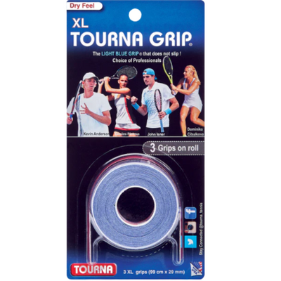 Tourna Grip XL Overgrips (Pack of 3) - Blue
