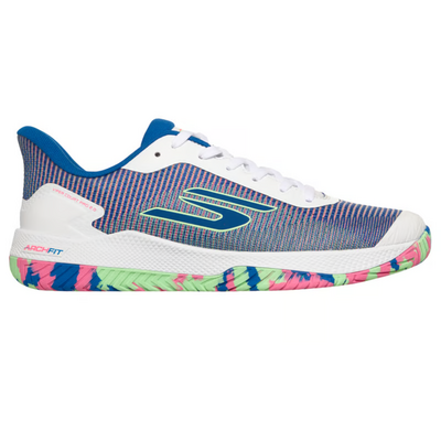 Skechers Mens Viper Court Pro 2.0 - White/Blue/Light Pink