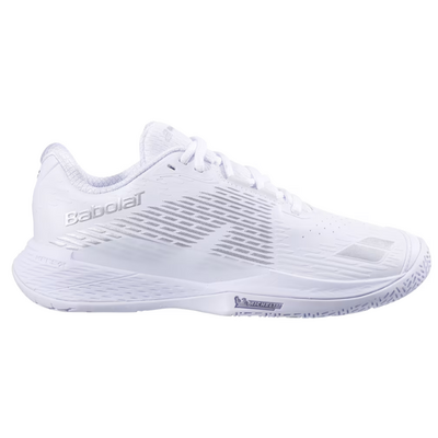 Babolat Womens Propulse Storm All Court Tennis Shoes - White/Silver