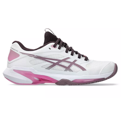 Asics Womens Solution Speed FF 4 Tennis Shoes - White/Dusty Mauve