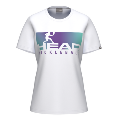 HEAD Womens Vision Pickleball T-Shirt - White/Purple