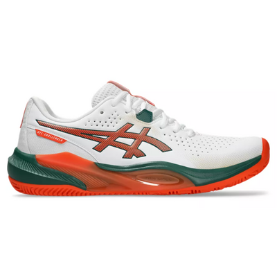 Asics Mens GEL-Challenger 15 Padel Shoes - White/Energy Orange