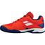 Babolat Kids Propulse Clay Tennis Shoes - Bright Red/Estate Blue