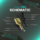 Six Zero Coral Pro Hybrid Pickleball Paddle - Infrared - thumbnail image 6