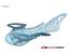 Lotto Raptor Ultra III Junior Tennis Shoes - White/Blue Aster - thumbnail image 3