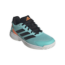 Adidas Ubersonic Kids Tennis Shoes - Flash Aqua/Core Black/Lucid Orange - thumbnail image 5